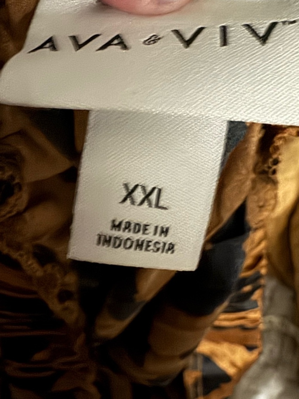 Ava & Viv Satin Leopard Pleated Midi Skirt XXL Statement Chic - Picture 4 of 4